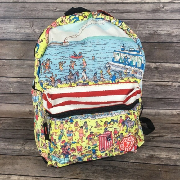Handbags - Where's Waldo Beach Scene Backpack